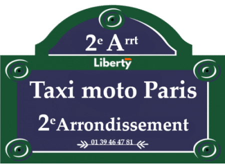 Taxi moto 2ème arrondissement Paris