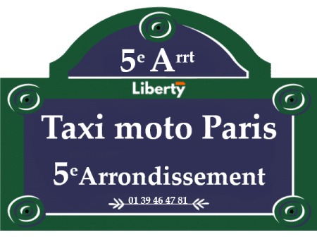 Taxi moto Paris 5ème arrondissement