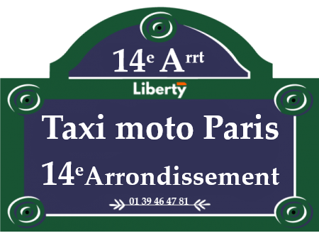 Taxi moto Paris 14ème arrondissement