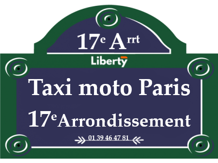 Taxi moto Paris 17e arrondissement