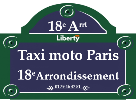 Taxi moto Paris 18ème arrondissement