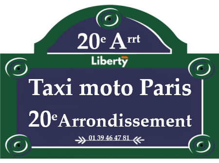 Taxi moto Paris 20ème arrondissement