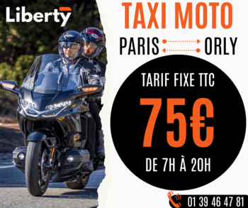 Prix Paris Orly en Taxi moto