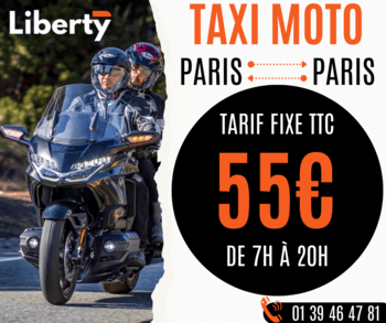 Prix en moto pour des transferts dans Paris