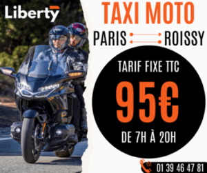 Prix moto taxi Roissy